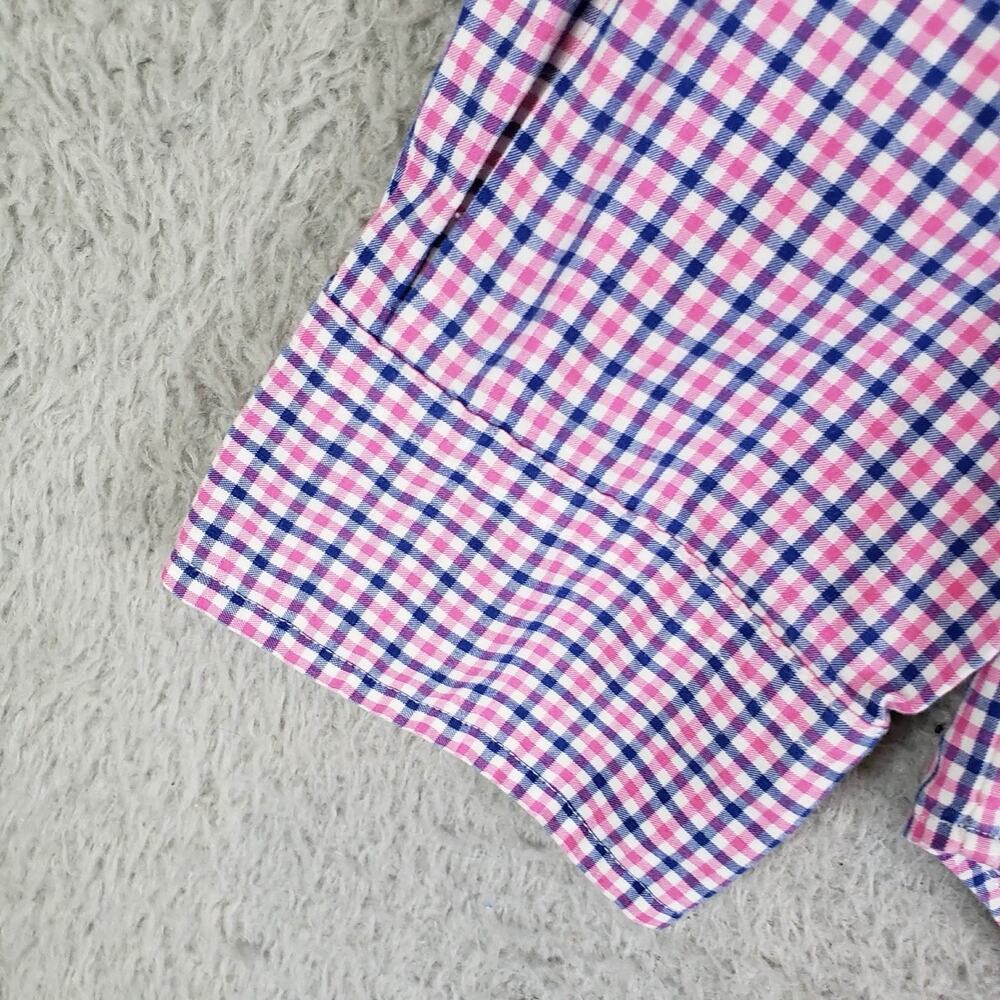 Polo Ralph Lauren Shirt Oxford Button Down Mens Size Medium LS White Pink Plaid - Picture 3 of 11